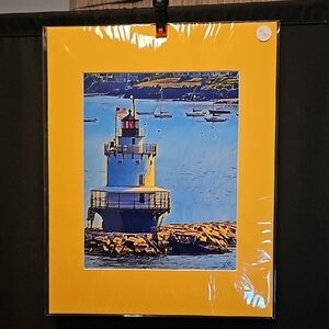 "Bug" Lighthouse High Quality Matted Photograph